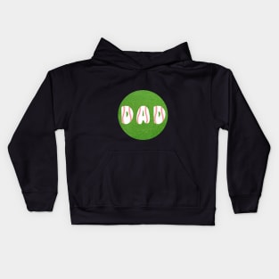 DAD. Baseball design for dads who love the ball. Gift idea for dad on his father's day. Father's day Kids Hoodie